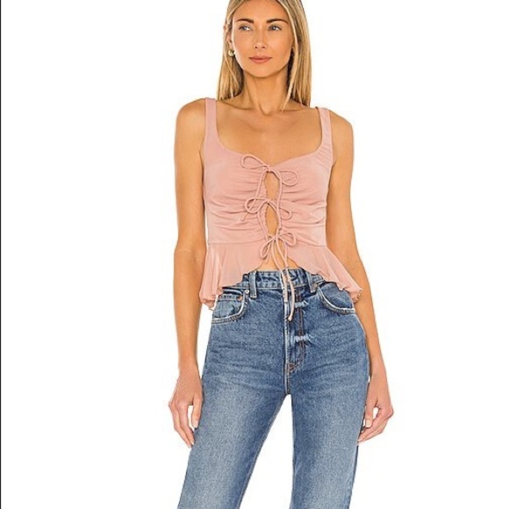 NWT Revolve Majorelle Aadi Top in Nude